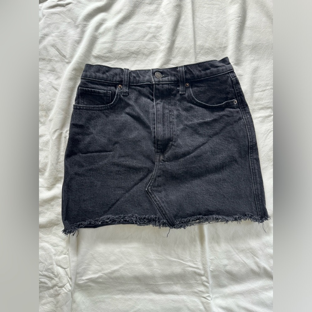 Abercrombie & Fitch Black Denim Skirt